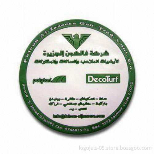 Coaster, Made of Soft PVC Material, with 2D Effect, Customized Sizes and Shapes are Welcome